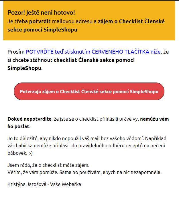 checklist double